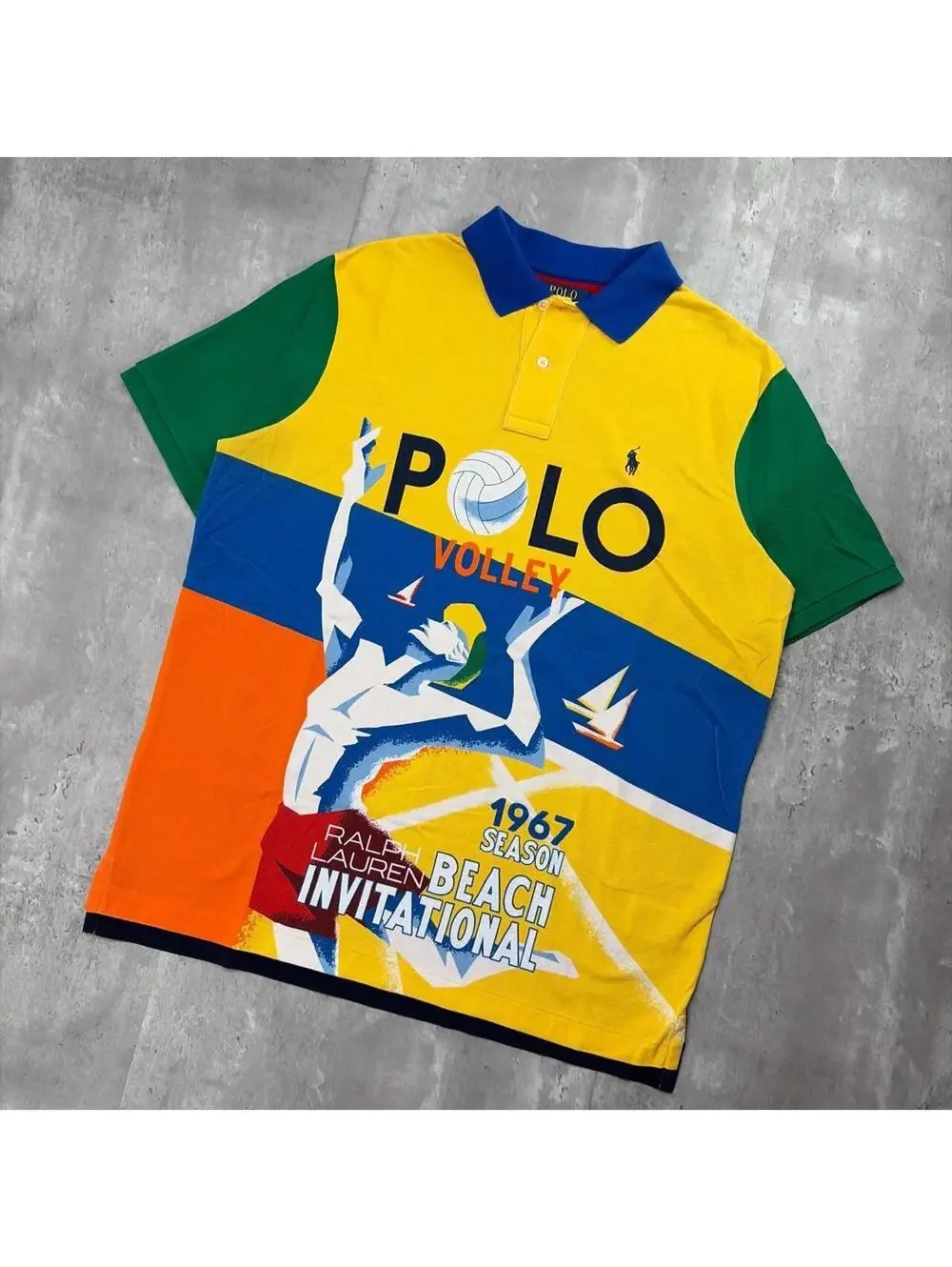 Y2K Polo Ralph Lauren Beach Volleyball 1967 Polo Shirt